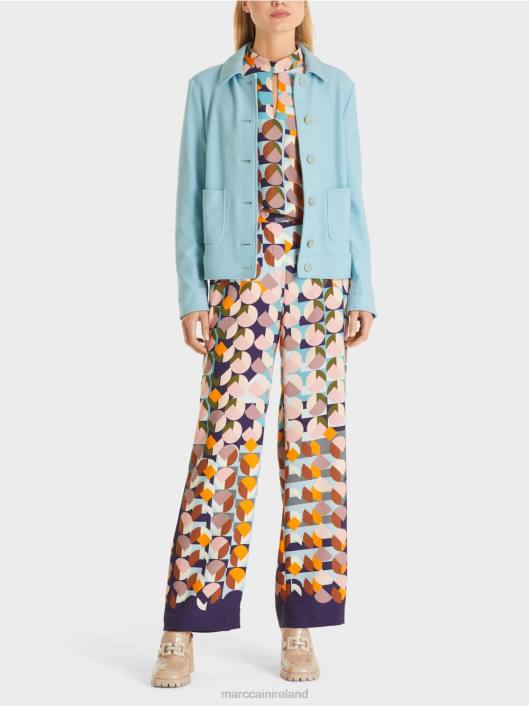 Atmospheric Blue Marc Cain Short jacket in a denim style Clothing ZLL8443