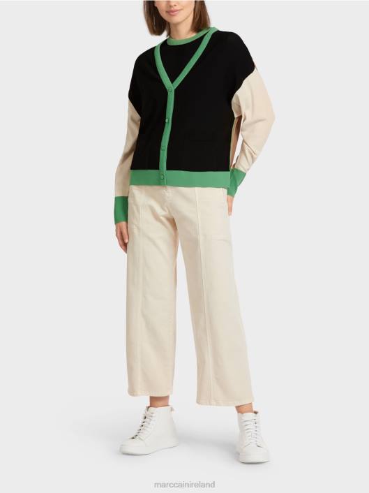 Black Marc Cain "Rethink Together" colour-block cardigan Clothing ZLL8436