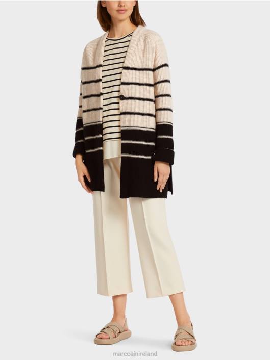 Creme Marc Cain Nautical Cardigan "Knitted in Germany" Clothing ZLL8433